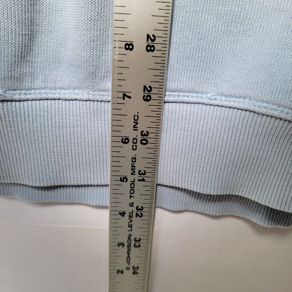 TOMMY BAHAMA Relax Light Blue 100% Cotton Sweatshirt Zip-Up Pullover Men’s Sz L - Picture 9 of 11